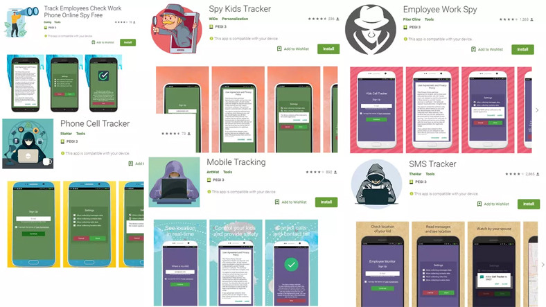 Google, 7 Casusluk Uygulamasını Play Store'dan Kaldırdı